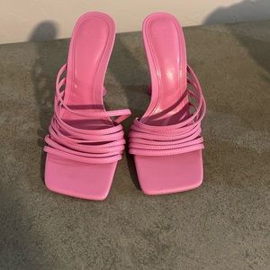 pink zara heels size 37